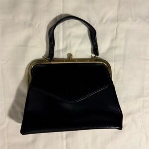Elegant Black Vintage Handbag